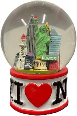 Artisan Owl I Love New York Snow Globe – Statue of Liberty NYC Souvenir, Elegant Home Décor & Collectible Gift for Travelers and NY Enthusiasts in Saudi Arabia