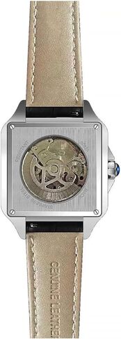 Silver/White Diplomat | 42 mm Automatic Homage Mens Watch | Vintage Square Tank Silhouette Watch in Saudi Arabia