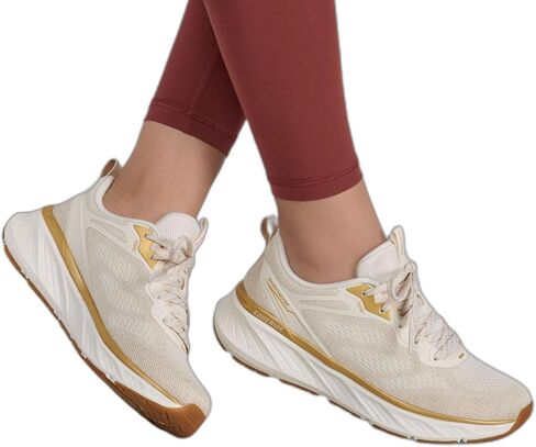 Skechers - مقاس مريح للنساء: Edgeride - أحذية رياضية ناعمة راديانس، اللون طبيعي، المقاس: 10 M US in Kuwait