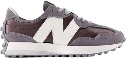 New Balance Women's 327 Sneaker, Black Metallic/Castlerock, 10 in Saudi Arabia