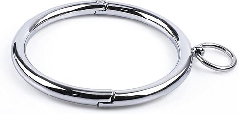 قلادة نسائية عصرية - طوق مكتنزة من الفولاذ المقاوم للصدأ المصقول مع تصميم مفتاح قلب الحب - إكسسوار مجوهرات بقفل in Kuwait
