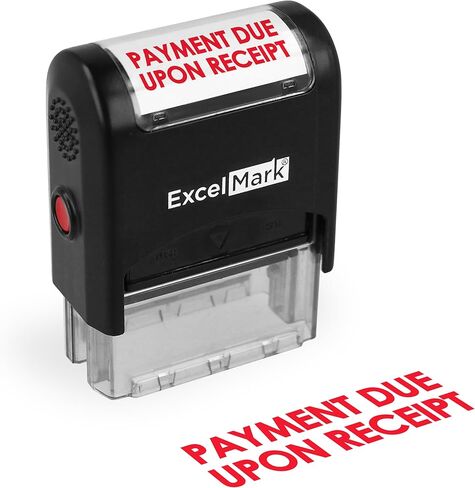 Processed Self Inking Rubber Stamp - Red Ink (ExcelMark A1539) in Kuwait