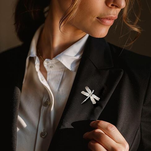 Ross-Simons 6x20mm Cultured Pearl and .20 ct. t.w. CZ Dragonfly Pin/Pendant in Sterling Silver in Saudi Arabia