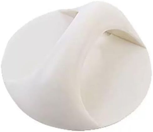 Round Self-Adhesive Cabinet Door Handle, White, Green, Pink, ABS Material, 6.5x6.5x3.5cm, Easy Install, Modern Style, Drawer Pull for Wardrobe, Sliding Door (White) in Saudi Arabia