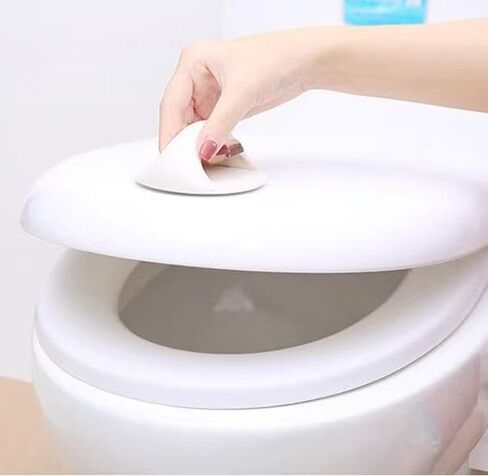 Round Self-Adhesive Cabinet Door Handle, White, Green, Pink, ABS Material, 6.5x6.5x3.5cm, Easy Install, Modern Style, Drawer Pull for Wardrobe, Sliding Door (White) in Saudi Arabia