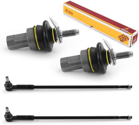 أجزاء الهيكل الفاخرة من Metrix - طقم نهاية قضيب ربط داخلي وخارجي مكون من 4 قطع يناسب 04-07 Buick Rainier، 03-06 شيفروليه SSR، 03-09 GMC Envoy، 03-08 Isuzu Ascender، EV80965 ES3675 ES3676 صنع في أوروبا in Saudi Arabia