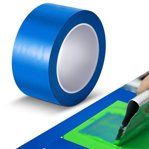 MotiMind 12 Rolls Screen Printing Blocking Tape, 2 x 36yds Graphic Production Blue Tape Solvent and Water Resistant for Screen Printing in Saudi Arabia