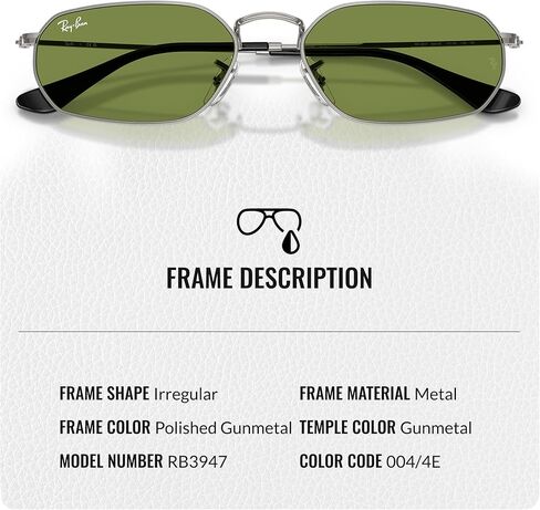 نظارات شمسية Ray-Ban RB3947 مربعة الشكل للرجال والنساء مع مجموعة نظارات RAYBAN الرسمية - تصميم كلاسيكي خالد in Kuwait