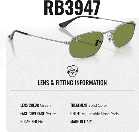نظارات شمسية Ray-Ban RB3947 مربعة الشكل للرجال والنساء مع مجموعة نظارات RAYBAN الرسمية - تصميم كلاسيكي خالد in Kuwait