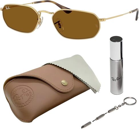 نظارات شمسية Ray-Ban RB3947 مربعة الشكل للرجال والنساء مع مجموعة نظارات RAYBAN الرسمية - تصميم كلاسيكي خالد in Kuwait