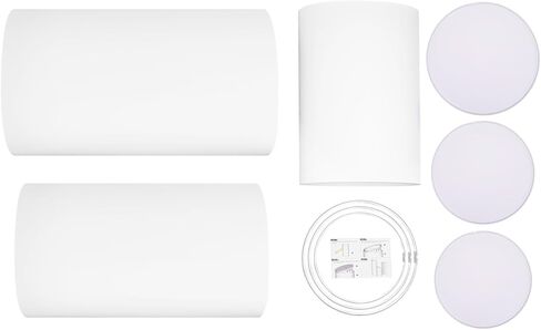 حامل قاعدة أسطواني مستدير، 3 قطع طاولات أسطوانية مستديرة كبيرة، أعمدة عرض طاولة الحلوى، هيكل متكامل ومرح DIY لحفلات الزفاف ومتاجر أعياد الميلاد وحفلات استقبال الأطفال وحفلات التخرج in Kuwait