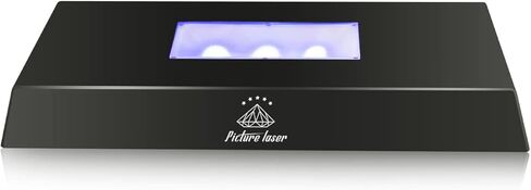 HAN'S LASER LED Light Base for 3D Crystal Photo, Colorful Lighted Display Stand, Suitable for Glass Crystal Artwork,Holiday Party Decoration (Small Square) in Saudi Arabia