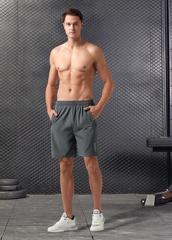 Men's Running Shorts Quick Dry Athletic Workout Lightweight Shorts 7" in Saudi Arabia