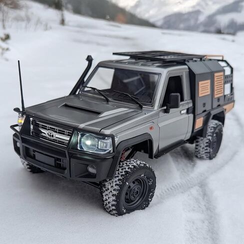 1/12 Scale RC Crawler, MN-82S LC79 RTR RC Truck 4x4 Off Road Vehicles 2.4GHz RC Rock Crawler Car with LED Lights, 7.4V 1200mAh Battery for Adults Hobby Toys (Black) in Saudi Arabia