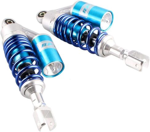 ممتص الصدمات الهوائي مقاس 11 بوصة 280 مم متوافق مع هوندا سوزوكي ياماها 50cc 70cc 80cc قطعتين (ذهبي/أسود) in Kuwait