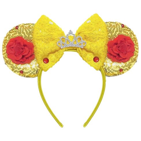 Mouse Ears Headband - Yellow Ears for Women Adut, for Cartoon Princess Costume Cosplay Birthday Party Theme Park in Saudi Arabia