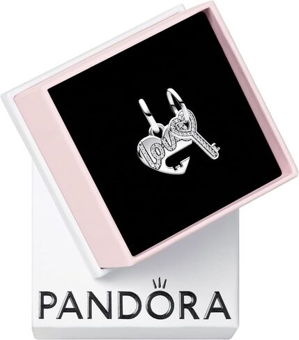Pandora Splittable Heart & Key Dangle Charm 793081C01 in Saudi Arabia