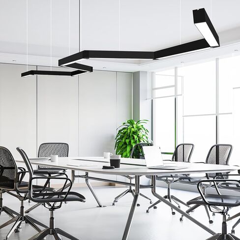 47 "لاعبا اساسيا قلادة قلادة LED أكريليك ، مصباح طاولة قابلة لل dimmable 50 واط مع التحكم عن بعد ، مصباح الجزيرة الحديثة (لبار مكتب غرفة الطعام في غرفة الطعام) ، 3000K-6000K ، الأسود in Saudi Arabia