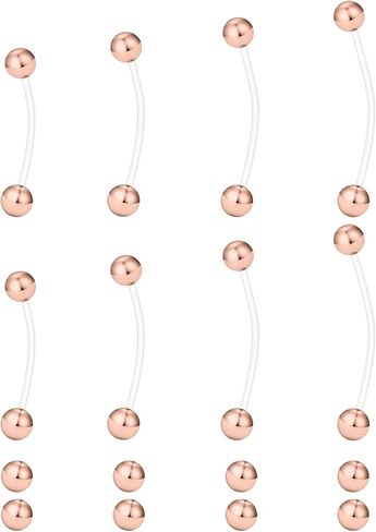 Hoeudjo Pregnancy Belly Rings Maternity Belly Button Rings Plastic Long Bar Navel Ring for Maternity Sport Pregnant Women Different Length 18/32/35/38mm Ball Size 5mm in Saudi Arabia