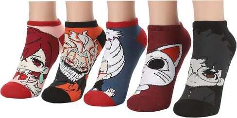 Bioworld Dandadan Mix Characters Womens Ankle Socks 5 Pack in Saudi Arabia