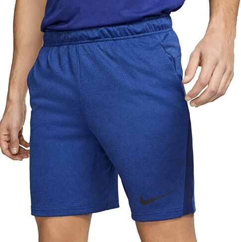 Nike Men's Team Fly DriFit Training Practice Shorts No Pockets (Navy/White, Medium) in Saudi Arabia