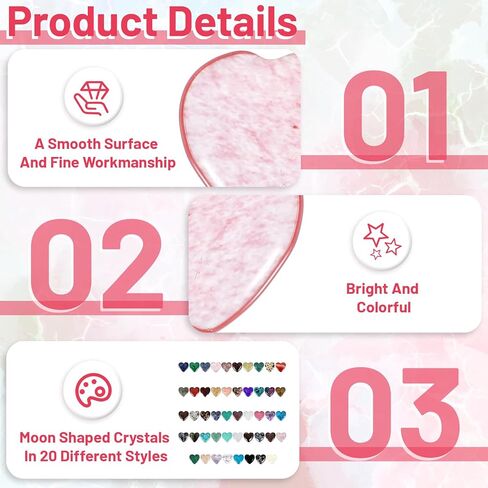 144 قطعة من أحجار الكريستال على شكل قلب، 0.8 بوصة من أحجار القلق والبلورات السائبة وحجر الشفاء، مجموعة أحجار كريمة كريستالية طبيعية من حجر الكريستال لهدايا ديكور التأمل DIY موازنة الشاكرا in Kuwait