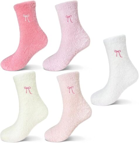 Styluxe Women's plush socks, comfortable and fluffy winter socks, suitable for home and gift giving in Saudi Arabia