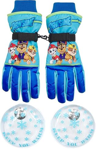 قفازات Nicklelodeon Boys Paw Patrol للتزلج - Marshall، Chase، قفازات أو قفازات للتزلج على الركام (2T-7)، مقاس العمر 4-7، قفاز Paw Patrol مع أدوات تدفئة لليدين in Saudi Arabia