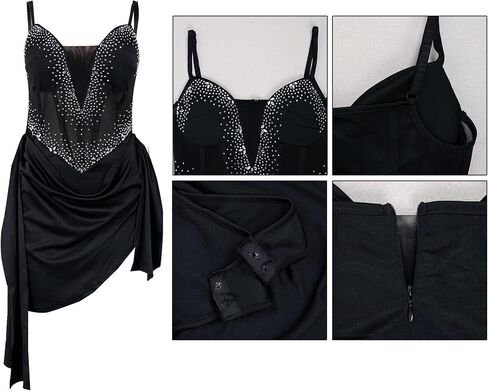 Geulis Women's Sexy Rhinestone Prom Birthday Dresses Mesh Sleeveless Bodysuit Bodycon Mini Party Dress in Saudi Arabia