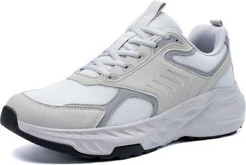 Aomigoct Mens Casual Walking Shoes: Breathable Mesh for Commute & Leisure - Cushion & Non-Slip for All-Day Comfort Outdoor - Men 25-55 in Saudi Arabia