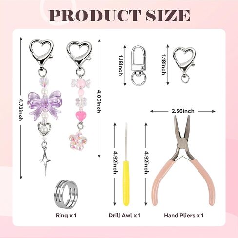Lip Gloss Keychain Bulk, Lip Balm Holder Keychains with Cute Exquisite Charm Jewelry, Lipstick Keychain Accessories in Saudi Arabia