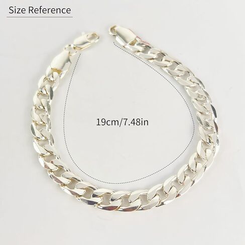 Stylish Cuban Link Hand Chain Bracelet | Silver & Gold Plated in Saudi Arabia