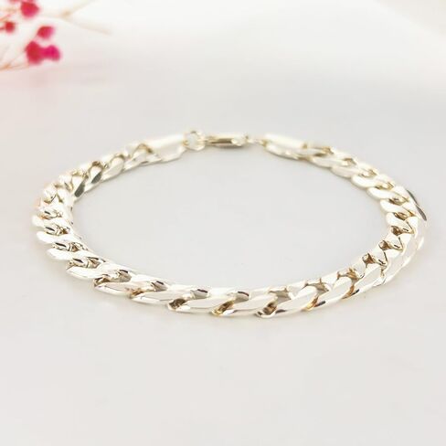Stylish Cuban Link Hand Chain Bracelet | Silver & Gold Plated in Saudi Arabia