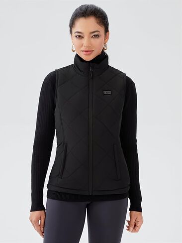 Auxo Quilted Heated Vest for Women, Lightweight Winter Heating Vest with Battery Pack Included in Kuwait