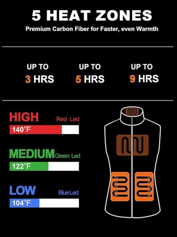 Auxo Quilted Heated Vest for Women, Lightweight Winter Heating Vest with Battery Pack Included in Kuwait
