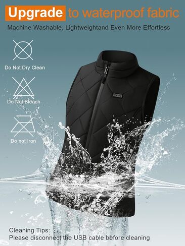 Auxo Quilted Heated Vest for Women, Lightweight Winter Heating Vest with Battery Pack Included in Kuwait