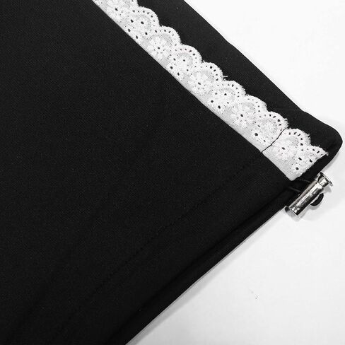 Womens Fashion Lace Trim Sweat Pants Elastic High Waist Drawstring Wide Leg Lounge Pants with Pocket for Yoga in Kuwait