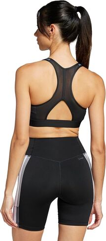 حمالة صدر Powerreact Train 3-Stripes متوسطة الدعم للسيدات من Adidas in Saudi Arabia