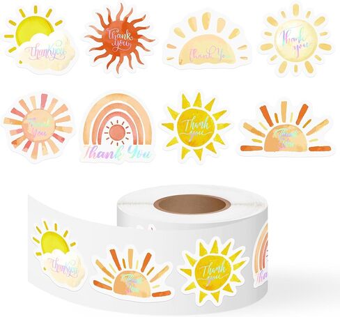 500Pcs Smile Thank You Stickers Roll Holographic Pastel Adhesive Labels for Small Business Packing Envelope Seals Handmade Crafts Gift Wedding Baby Shower Party Favors Greeting Cards, 1.5 Inch in Saudi Arabia