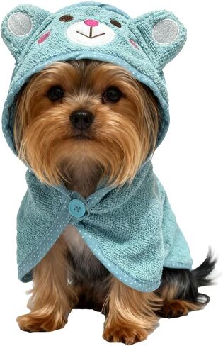 منشفة رداء حمام مقنعين الكلب ، منشفة حمام تجفيف سريعة in Kuwait