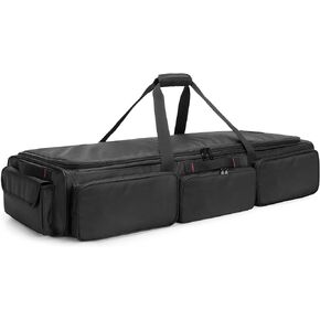 SAMDEW Under Seat Storage Bag Fit for SuperCrew Cab, Truck Under Seat Organizer with 4 Detachable Inner Dividers & Anti-slip Bottom Fit for Crew Cab(Full Size Trucks), Black