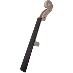 Jiayouy 4/4 Size Violin Neck Head Unfinished Ebony Fingerboard for Violin Parts Replacement