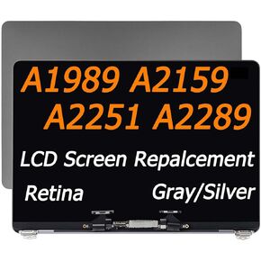 DZLQS A1989 A2159 A2251 A2289 LCD Screen Display Assembly Replacement Compatible with MacBook Pro 13 inches 2018 2019 2020 Year Retina (Space Gray)
