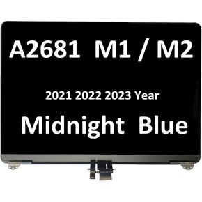 New LCD Screen Assembly for MacBook Air 13'' A2681 2022 2023 M2 EMC 4074 Midnight Dark Blue