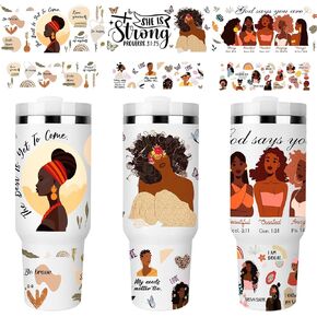 UV DTF Cup Wrap - 3 Set Flower UV DTF Cup Wraps for 40 oz Tumbler Butterfly Uvdtf Cup Wraps Plant Personalized Waterproof UV DTF Wraps for Glass Cups Wood Crafts