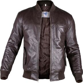 SF FASHIONS Mens Leather Bomber Jacket – Real Lambskin Leather Bomber Jackets For Men in Kuwait