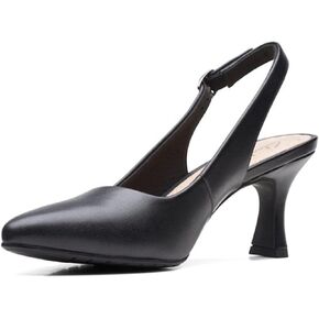 حذاء Kataleyna Step Pump للسيدات من Clarks، جلد باللون الأبيض الفاتح، 8