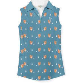 Tipsy Elves Quick Dry Women's Golf Shirt Sleeveless 1/4 Zip Tennis Shirts for Women Tank Top Polo Pickleball Outfits