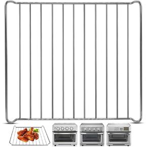 رف تبريد بديل لمقلاة الهواء لفرن محمصة الخبز الحراري من Cuisinart TOA-70 65 60، 12.4 بوصة × 11 بوصة، مقلاة هوائية من الفولاذ المقاوم للصدأ، أجزاء ملحقات صينية سلة، خزائن غسالة الأطباق