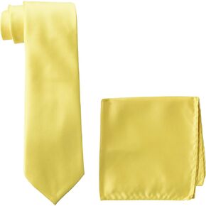 STACY ADAMS mens Stacy Adams Classic Extra Long Necktie, Banana, big-tall US